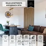 Relax-apartments - Indoor-pool - Sauna - Kueche - Kostenlos Parken - Balkon - Teilweise Massagesessel - 85 Zoll Smart-tv Lägenhet Schonach im Schwarzwald