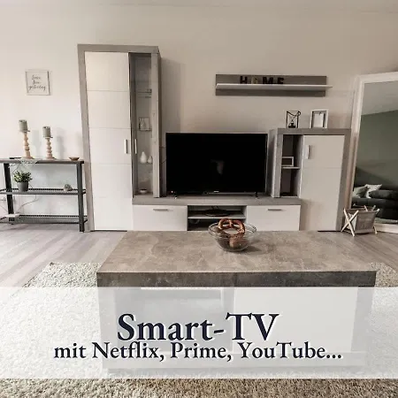 Relax-Apartments - Indoor-Pool - Sauna - Kueche - Kostenlos Parken - Balkon - Massagesessel - 85 Zoll Smart-Tv Apartment